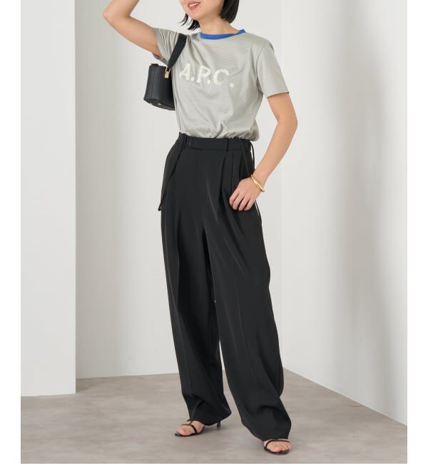 IENA「《追加5》サスペンダーツイルパンツ」|スラックス|