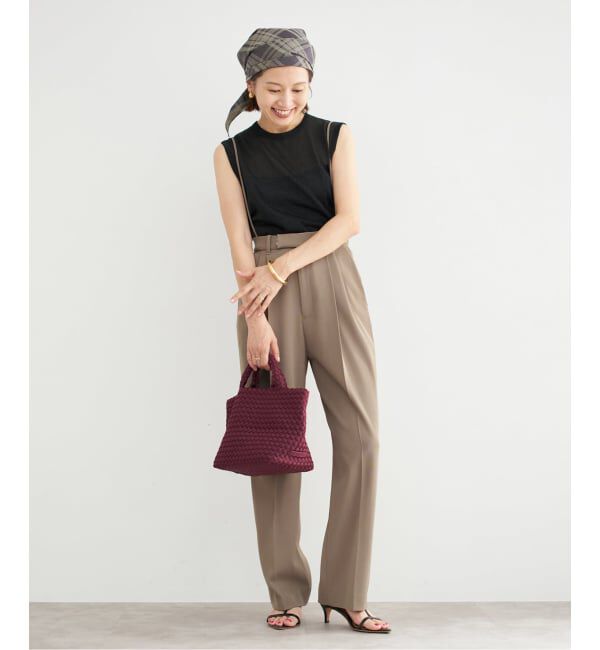 IENA「《追加5》サスペンダーツイルパンツ」|スラックス|