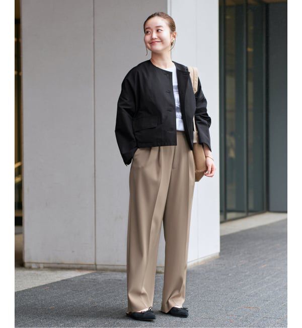 IENA「《追加5》サスペンダーツイルパンツ」|スラックス|