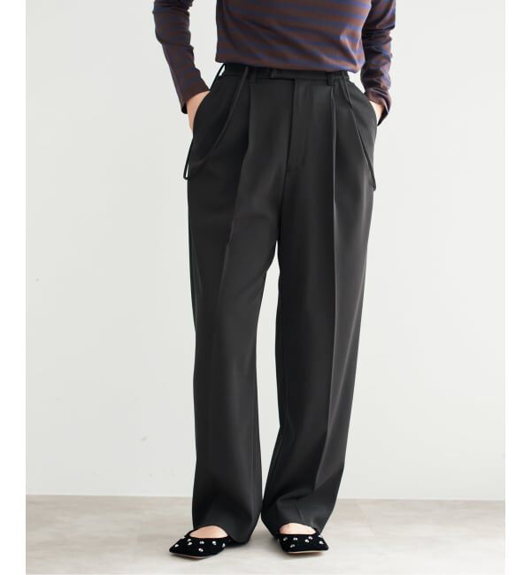 IENA「《追加5》サスペンダーツイルパンツ」|スラックス|