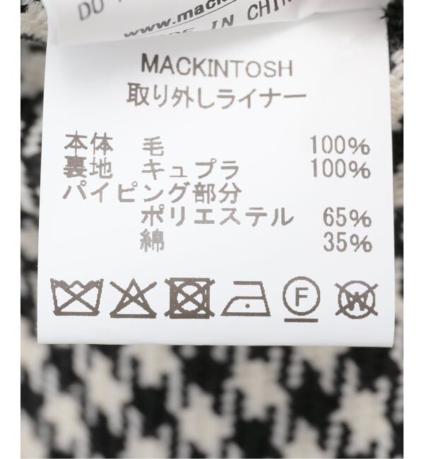 IENA「MACKINTOSH/マッキントッシュ HUMBIE コート L252AP1186DMID」|ステンカラーコート|