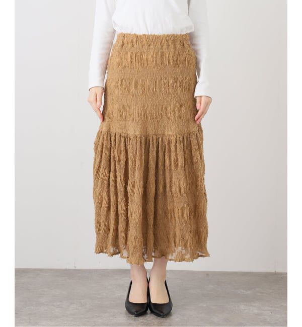 SLOBE IENA「マジョリカジャガードフレアスカート」|スカート|