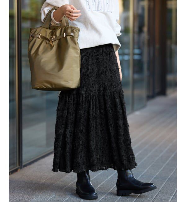 SLOBE IENA「マジョリカジャガードフレアスカート」|スカート|