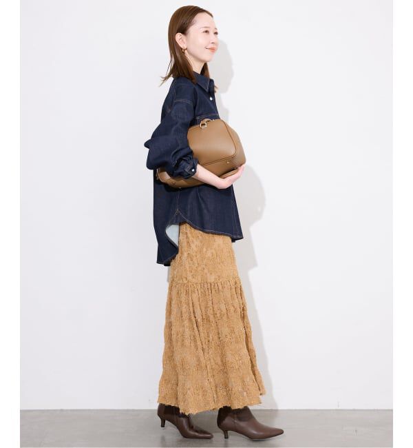 SLOBE IENA「マジョリカジャガードフレアスカート」|スカート|