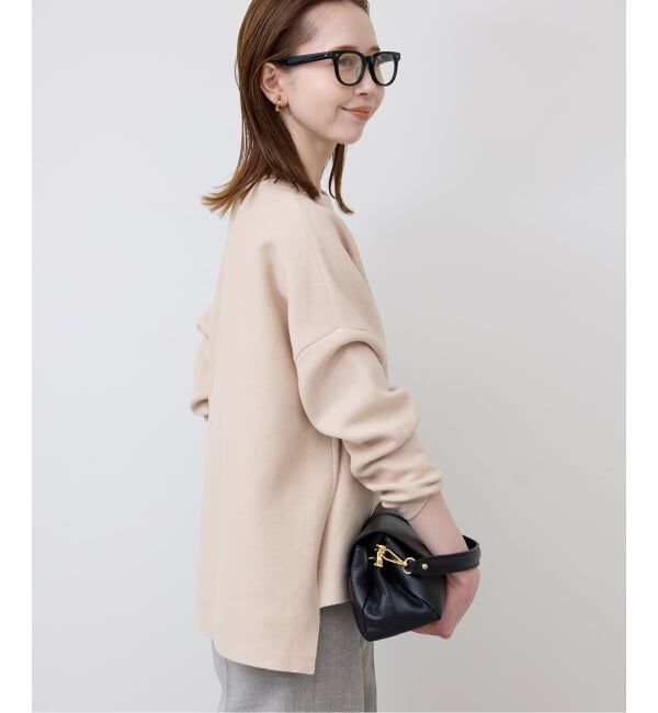 SLOBE IENA「《セットアップ対応可/追加2》コットンダブルフェイスプルオーバー」|ニット・セーター|