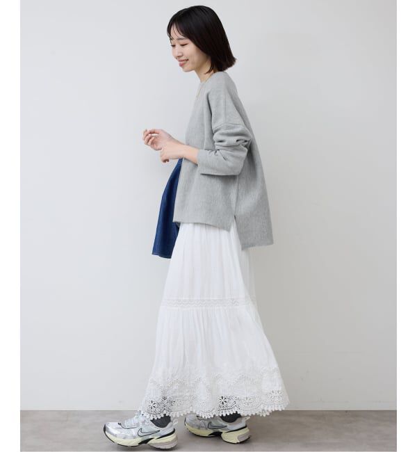 SLOBE IENA「《セットアップ対応可/追加2》コットンダブルフェイスプルオーバー」|ニット・セーター|