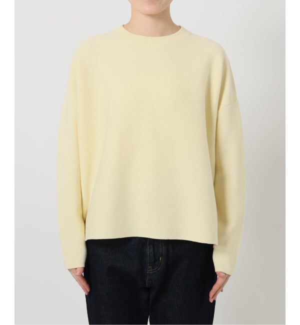 SLOBE IENA「《セットアップ対応可/追加2》コットンダブルフェイスプルオーバー」|ニット・セーター|