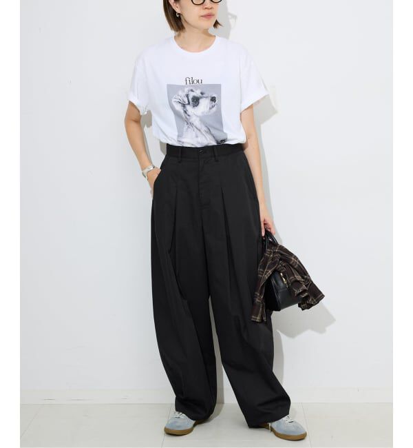 SLOBE IENA「《接触冷感/WEB限定/追加2予約》ライトチノタックカーブトラウザー」|チノ|