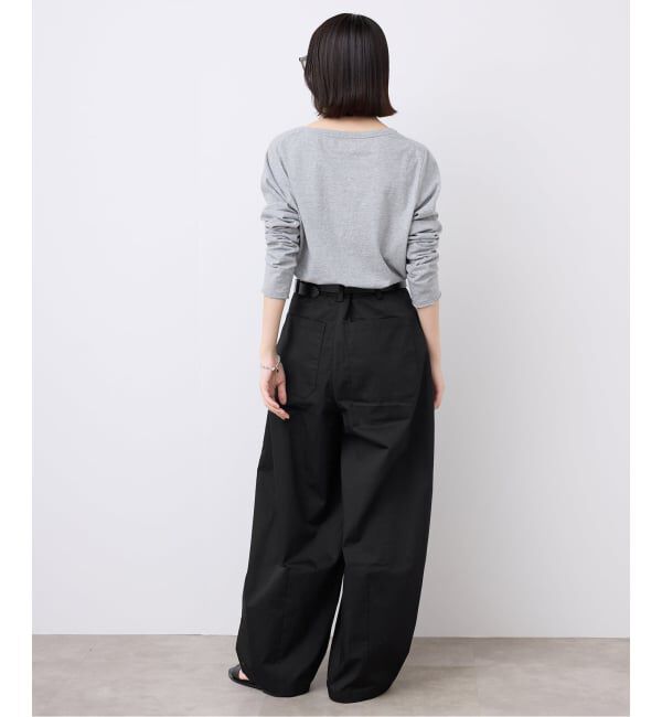 SLOBE IENA「《接触冷感/WEB限定/追加2予約》ライトチノタックカーブトラウザー」|チノ|