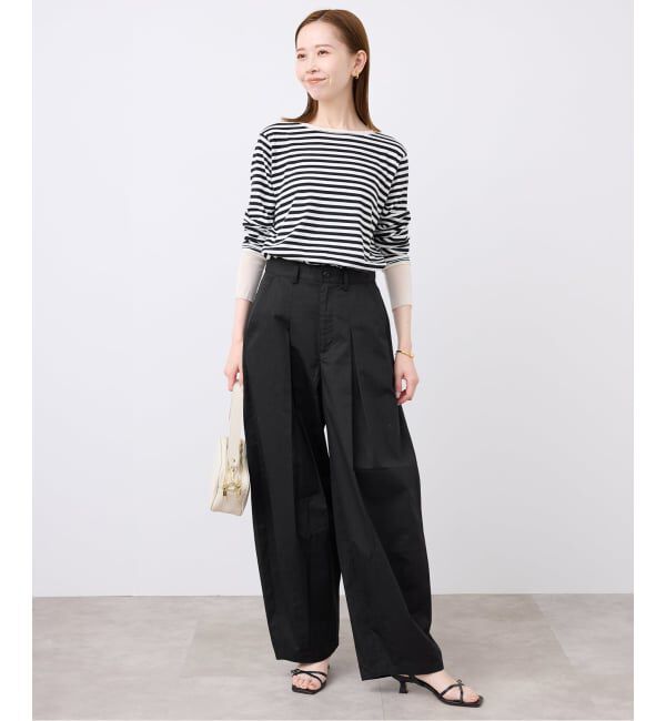 SLOBE IENA「《接触冷感/WEB限定/追加2予約》ライトチノタックカーブトラウザー」|チノ|