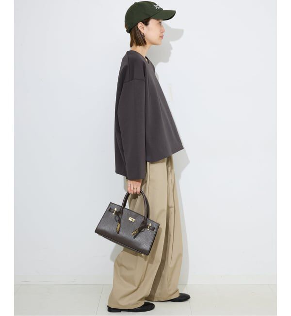 SLOBE IENA「《接触冷感/WEB限定/追加2予約》ライトチノタックカーブトラウザー」|チノ|