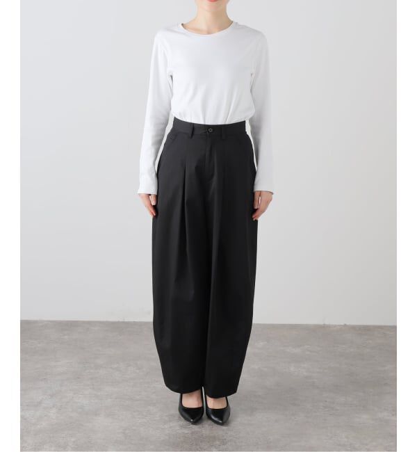 SLOBE IENA「《接触冷感/WEB限定/追加2予約》ライトチノタックカーブトラウザー」|チノ|