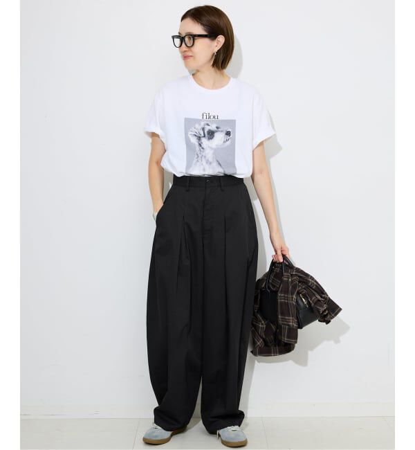 SLOBE IENA「《接触冷感/WEB限定/追加2予約》ライトチノタックカーブトラウザー」|チノ|