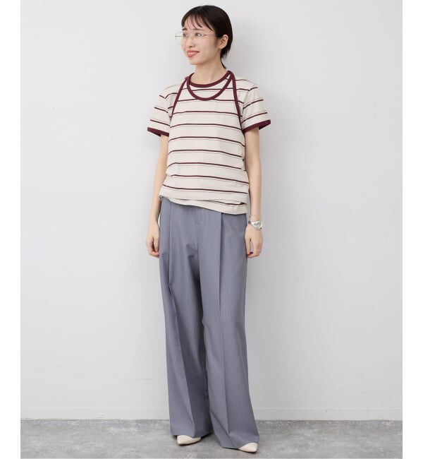 SLOBE IENA「《2枚セット/予約》ホルターネックボーダーTセット」|Tシャツ・カットソー|