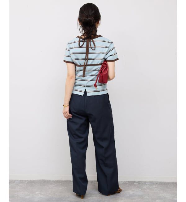 SLOBE IENA「《2枚セット/予約》ホルターネックボーダーTセット」|Tシャツ・カットソー|