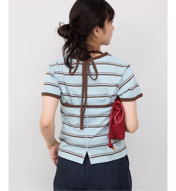 SLOBE IENA「《2枚セット/予約》ホルターネックボーダーTセット」|Tシャツ・カットソー|