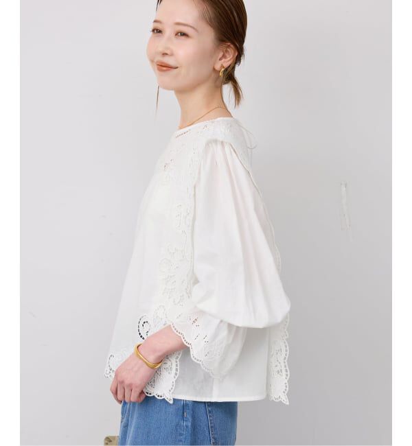 SLOBE IENA「《予約》カットワークブラウス」|シャツ・ブラウス|