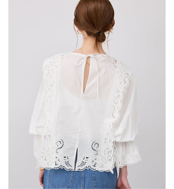 SLOBE IENA「《予約》カットワークブラウス」|シャツ・ブラウス|