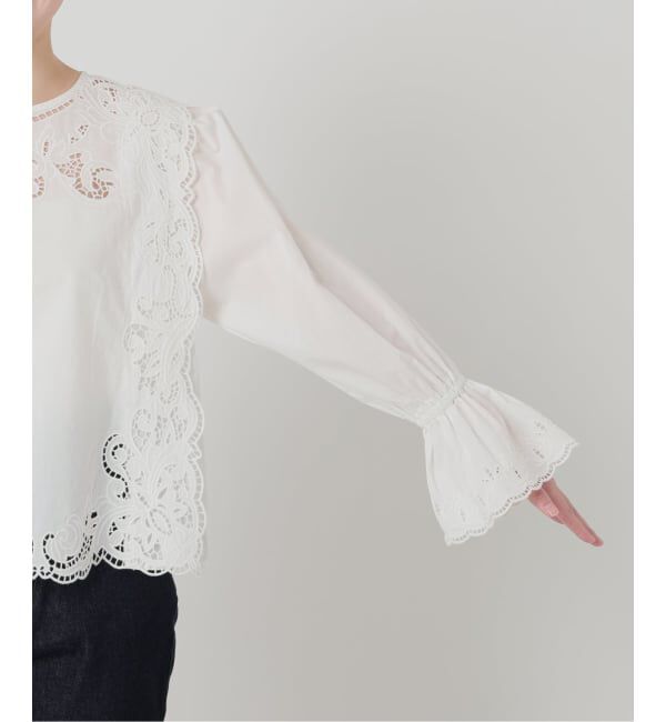 SLOBE IENA「《予約》カットワークブラウス」|シャツ・ブラウス|