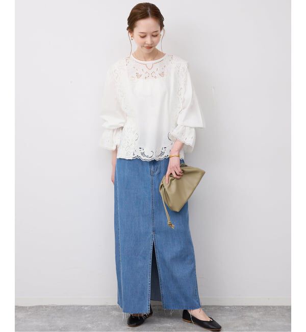 SLOBE IENA「《予約》カットワークブラウス」|シャツ・ブラウス|