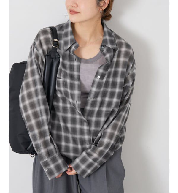 JOURNAL STANDARD「ウールミックスボイルチェックシャツ」|シャツ・ブラウス|