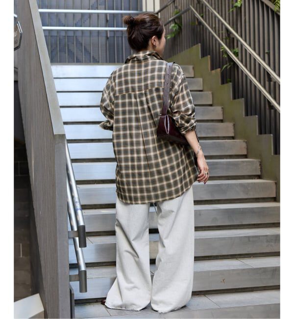 JOURNAL STANDARD「ウールミックスボイルチェックシャツ」|シャツ・ブラウス|