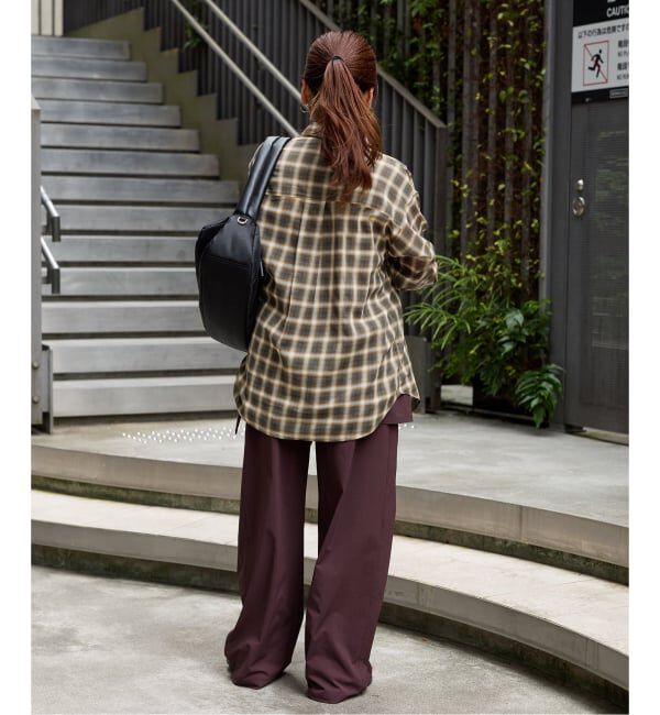 JOURNAL STANDARD「ウールミックスボイルチェックシャツ」|シャツ・ブラウス|