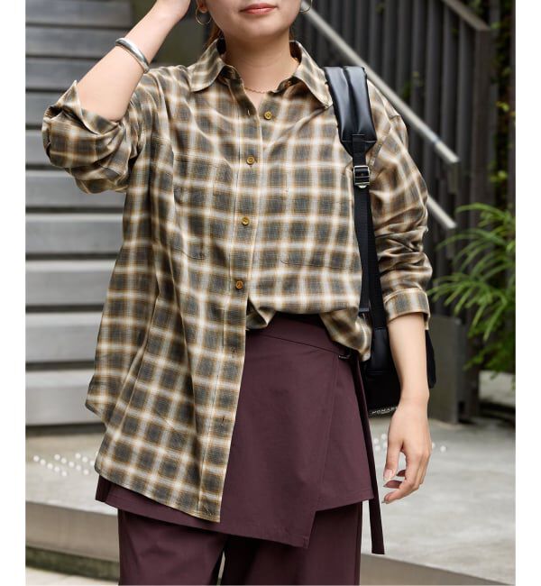 JOURNAL STANDARD「ウールミックスボイルチェックシャツ」|シャツ・ブラウス|