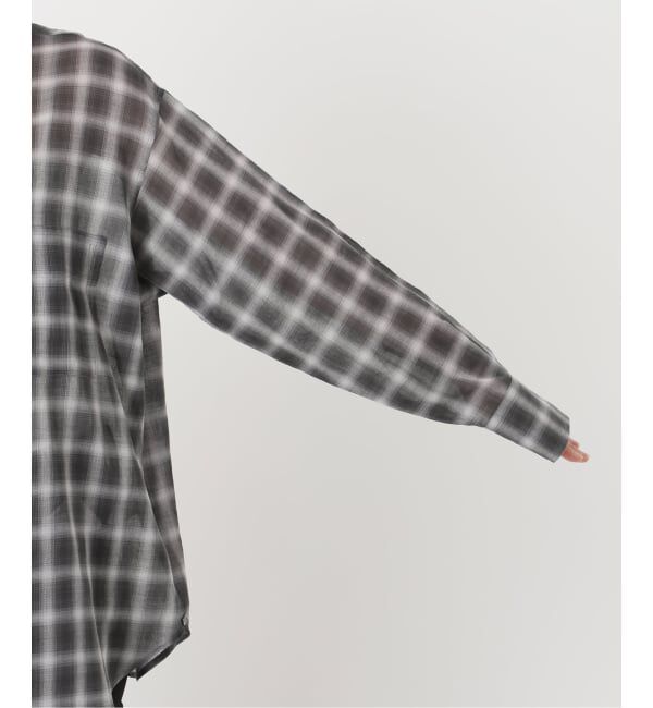 JOURNAL STANDARD「ウールミックスボイルチェックシャツ」|シャツ・ブラウス|