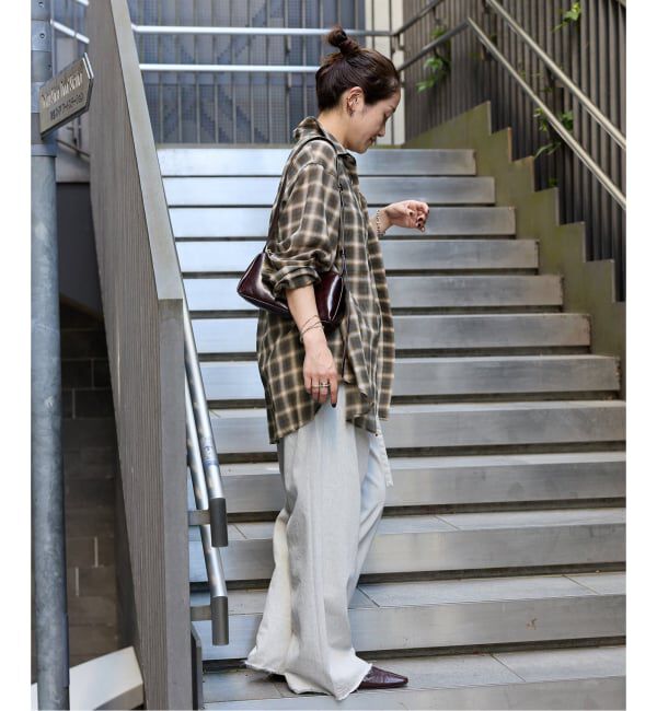 JOURNAL STANDARD「ウールミックスボイルチェックシャツ」|シャツ・ブラウス|
