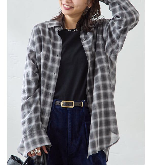 JOURNAL STANDARD「ウールミックスボイルチェックシャツ」|シャツ・ブラウス|