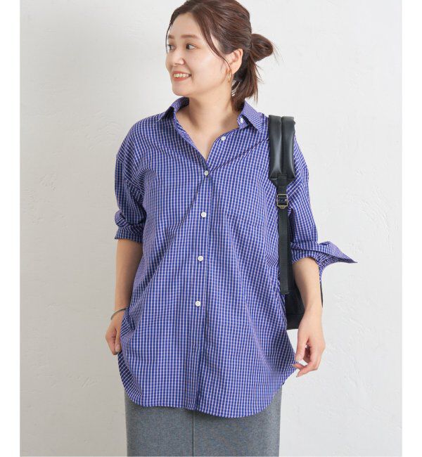 JOURNAL STANDARD「コンパクトコットン べーシックシャツ」|シャツ・ブラウス|サックスブルー