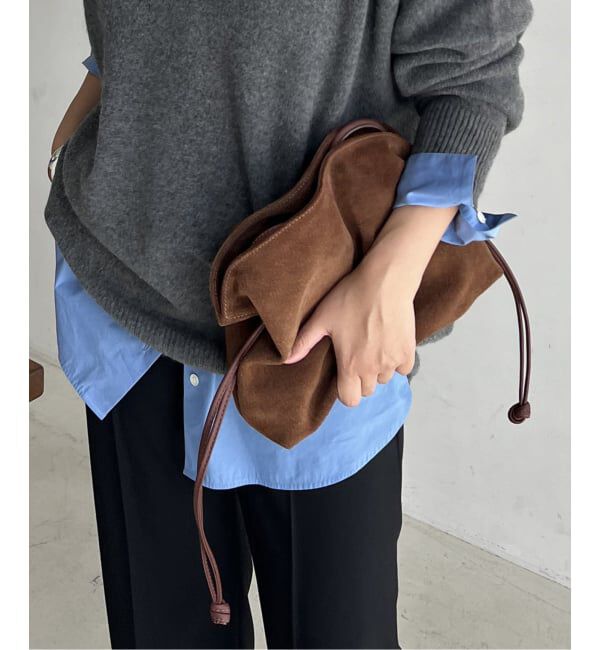 JOURNAL STANDARD「【AULENTTI/オウレンティ】キンチャクBAG SWEDE」|ショルダー・メッセンジャー|ブラウン