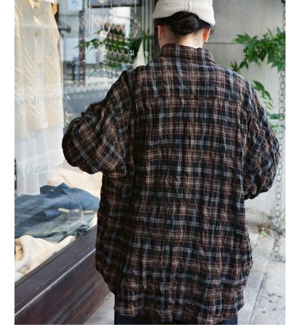 journal standard luxe「シャーリングチェック Big-BD-シャツ」|シャツ・ブラウス|