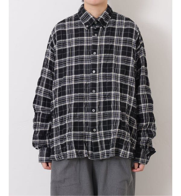 journal standard luxe「シャーリングチェック Big-BD-シャツ」|シャツ・ブラウス|