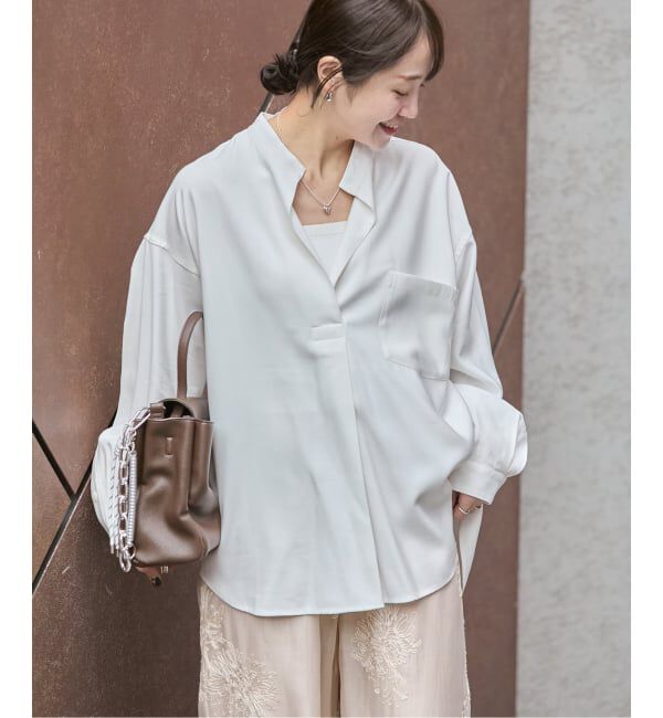 JOURNAL STANDARD「《追加》スタンドプルオーバー」|シャツ・ブラウス|ホワイト