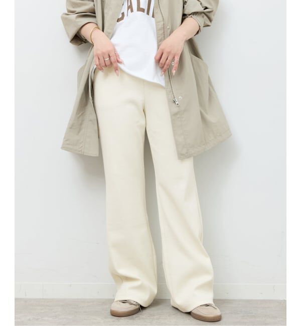 JOURNAL STANDARD relume「《予約》リブジャージーフレアパンツ」|その他|ナチュラル