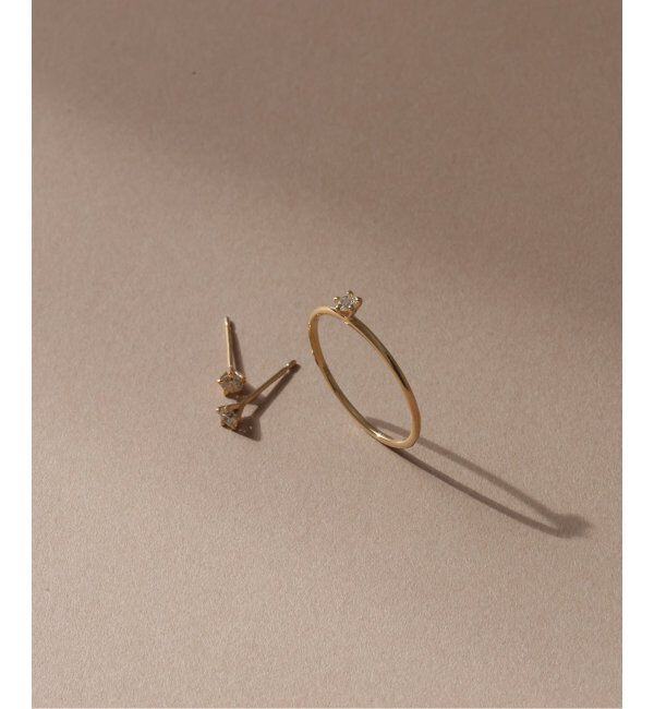 Lilas by Spick&Span「プチスターダイヤリング K10」|リング|