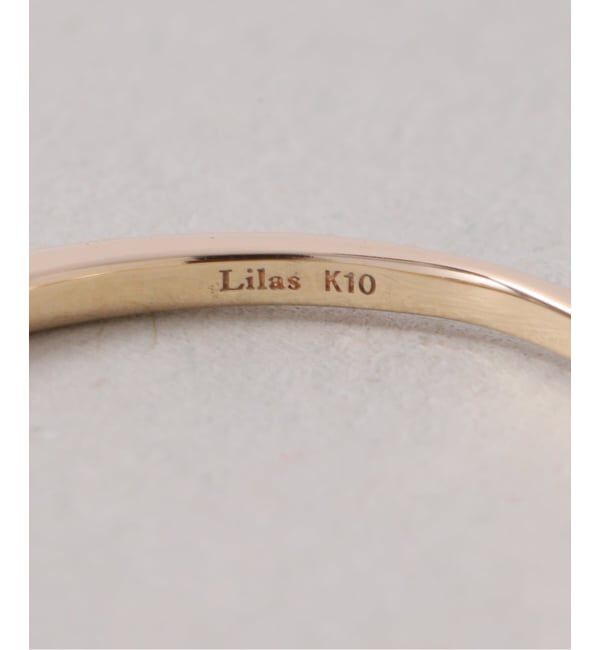 Lilas by Spick&Span「arrowラインホワイトトパーズリング K10」|リング|