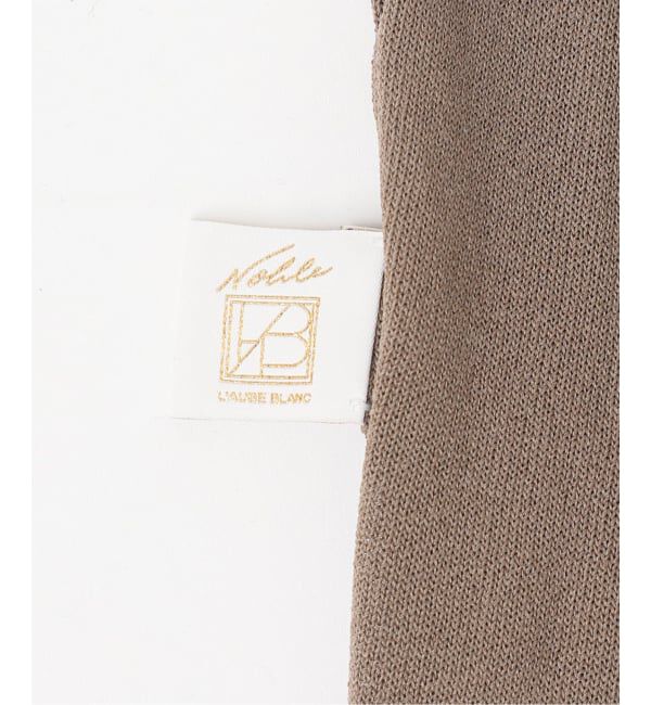 NOBLE「【NOBLE&times;L'AUBE BLANC】シアーワイドリブニットワンピース」|ワンピース|