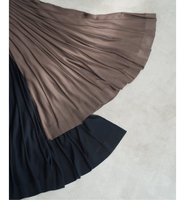 NOBLE「【NOBLE&times;L'AUBE BLANC】シアーワイドリブニットワンピース」|ワンピース|