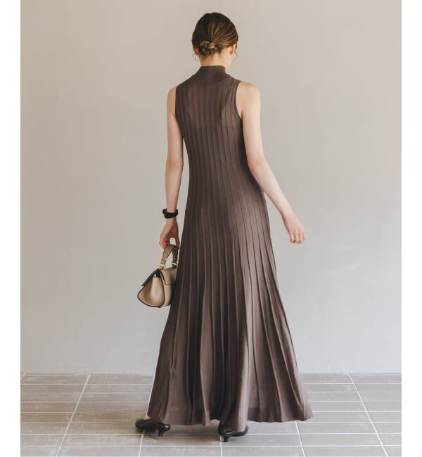 NOBLE「【NOBLE&times;L'AUBE BLANC】シアーワイドリブニットワンピース」|ワンピース|