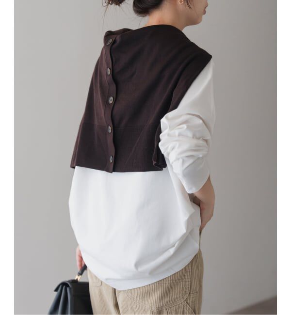 Spick and Span「《追加2》ボートネックバックタックプルオーバー」|Tシャツ・カットソー|