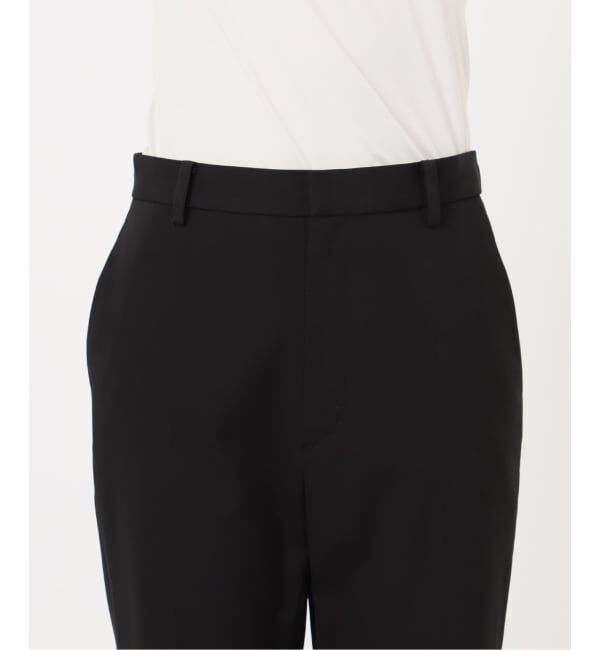 NOBLE「ELENI/エルニ オーストリッチファートリムパンツ」|スラックス|