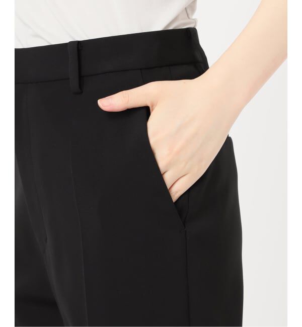 NOBLE「ELENI/エルニ オーストリッチファートリムパンツ」|スラックス|