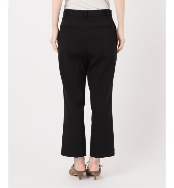 NOBLE「ELENI/エルニ オーストリッチファートリムパンツ」|スラックス|