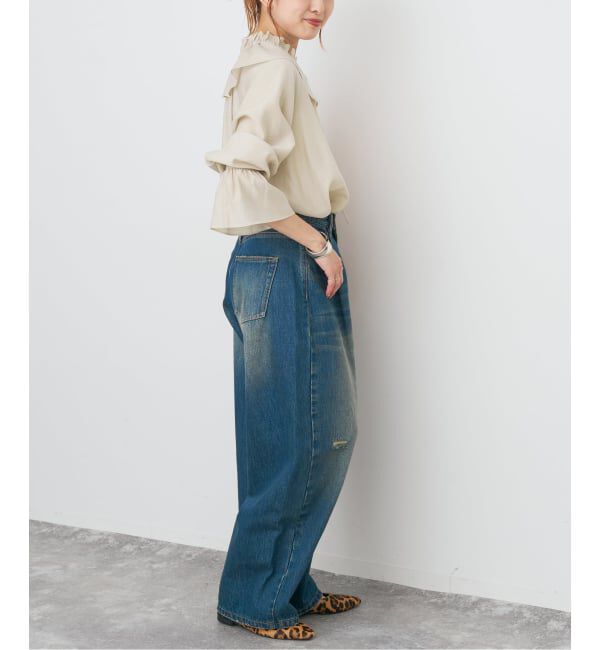 Spick and Span「ポリアセテートラッフルカラーブラウス」|シャツ・ブラウス|