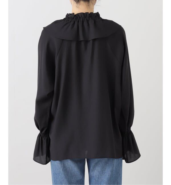 Spick and Span「ポリアセテートラッフルカラーブラウス」|シャツ・ブラウス|