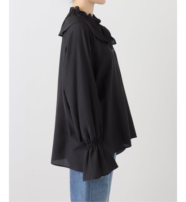 Spick and Span「ポリアセテートラッフルカラーブラウス」|シャツ・ブラウス|