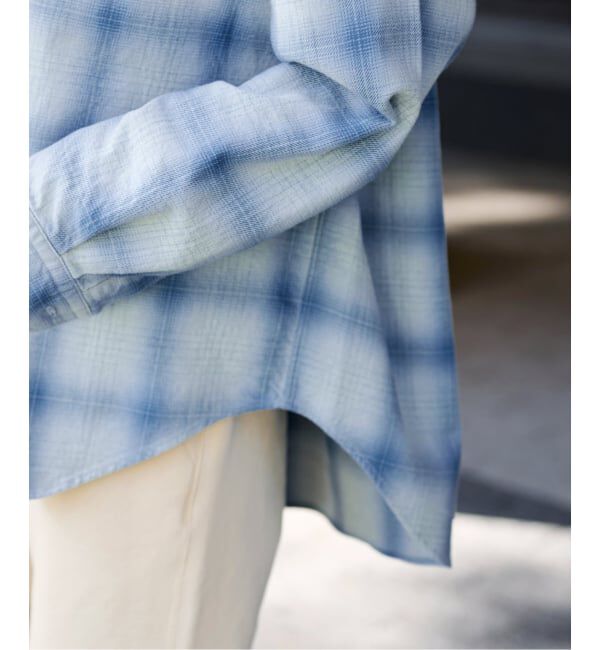 FRAMeWORK「INDIGO CHECKオーバーシャツ」|シャツ・ブラウス|